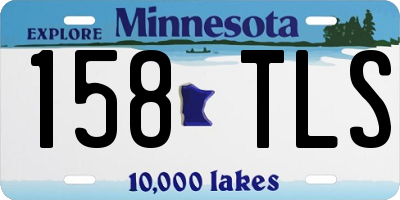 MN license plate 158TLS