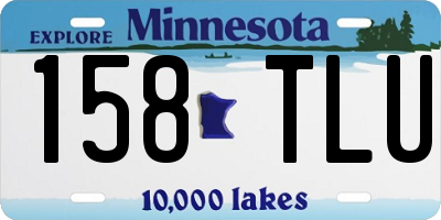 MN license plate 158TLU