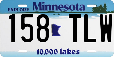 MN license plate 158TLW