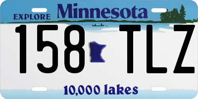 MN license plate 158TLZ