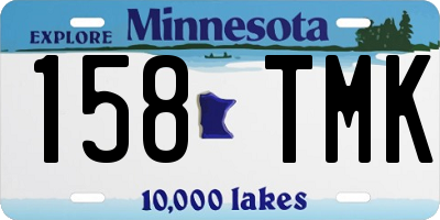 MN license plate 158TMK