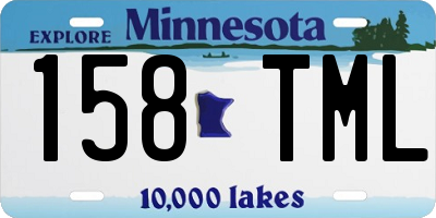 MN license plate 158TML