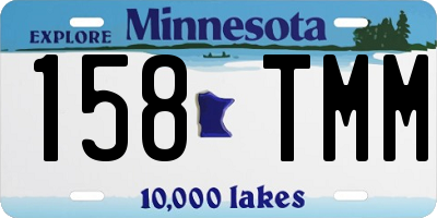 MN license plate 158TMM