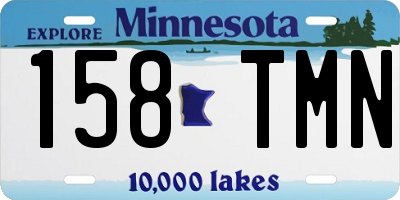 MN license plate 158TMN