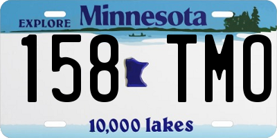 MN license plate 158TMO