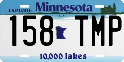MN license plate 158TMP