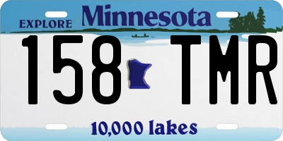 MN license plate 158TMR