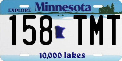 MN license plate 158TMT