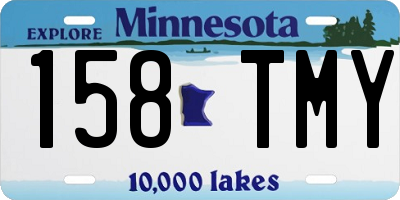 MN license plate 158TMY