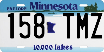 MN license plate 158TMZ