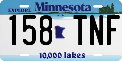 MN license plate 158TNF