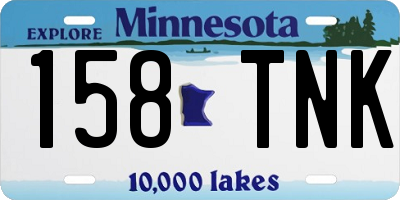 MN license plate 158TNK