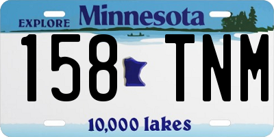 MN license plate 158TNM