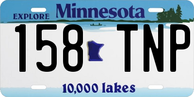 MN license plate 158TNP