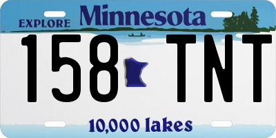 MN license plate 158TNT