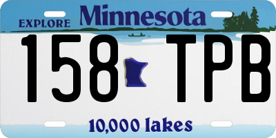 MN license plate 158TPB