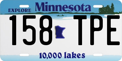 MN license plate 158TPE