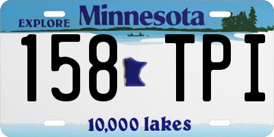 MN license plate 158TPI