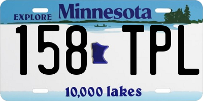 MN license plate 158TPL