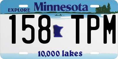 MN license plate 158TPM