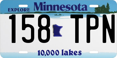 MN license plate 158TPN
