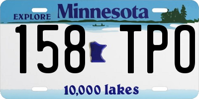 MN license plate 158TPO