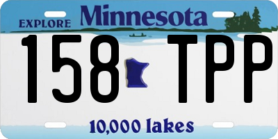 MN license plate 158TPP