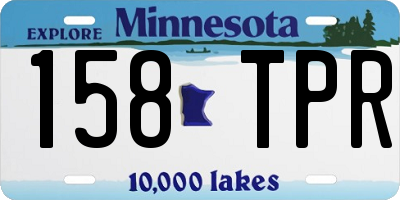 MN license plate 158TPR