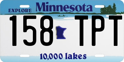MN license plate 158TPT
