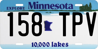 MN license plate 158TPV