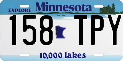 MN license plate 158TPY