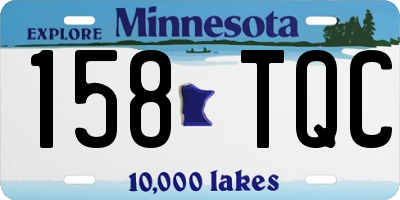 MN license plate 158TQC