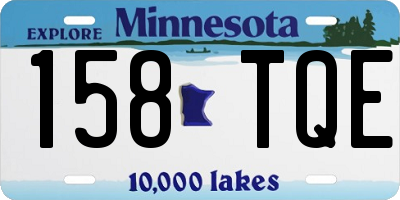 MN license plate 158TQE