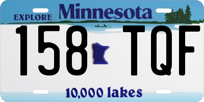 MN license plate 158TQF