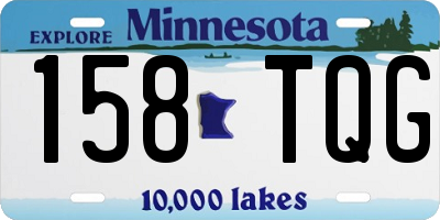 MN license plate 158TQG