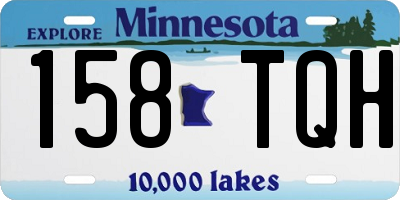 MN license plate 158TQH