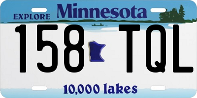 MN license plate 158TQL