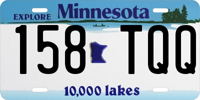 MN license plate 158TQQ