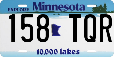 MN license plate 158TQR