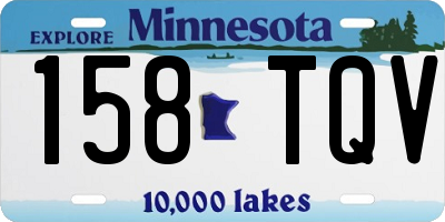 MN license plate 158TQV