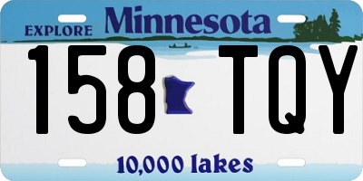 MN license plate 158TQY