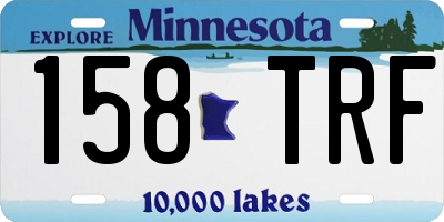 MN license plate 158TRF
