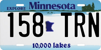 MN license plate 158TRN