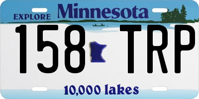 MN license plate 158TRP