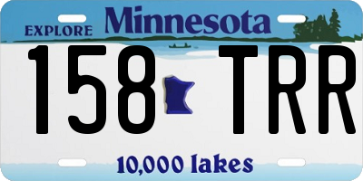 MN license plate 158TRR