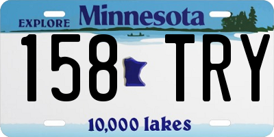 MN license plate 158TRY