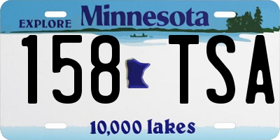 MN license plate 158TSA