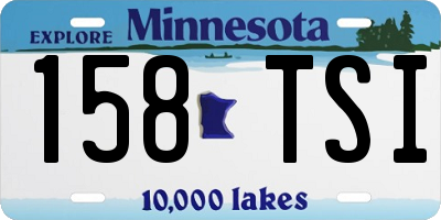 MN license plate 158TSI