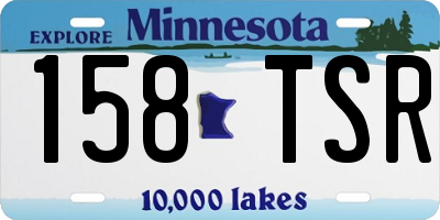 MN license plate 158TSR