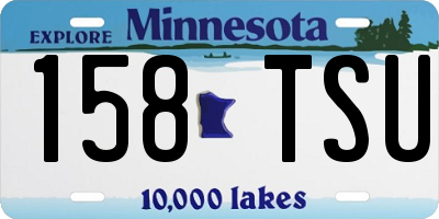 MN license plate 158TSU